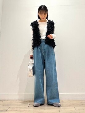 「イチ推しデニムコーデ」｜amiさん（レディース・160cm）の秋コーディネート