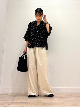 「URBAN RESEARCH Sonny Label（アーバンリサーチサニーレーベル）のアイテム（パンツ）」を使った、amiさん（レディース・160cm）の夏コーディネート