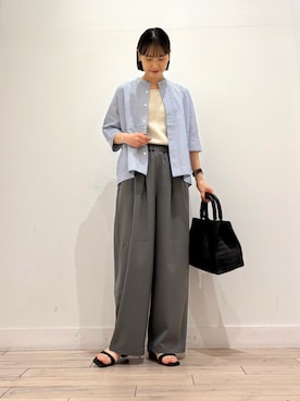「ママコーディネート」｜amiさん（レディース・160cm）の春コーディネート