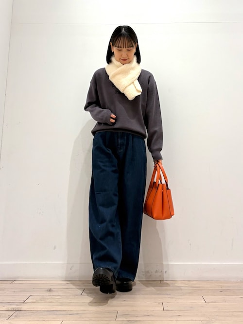 セール】裏起毛タックデニムパンツ（デニムパンツ）｜URBAN RESEARCH