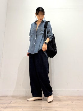 「アイテム（バレエシューズ）」を使った、amiさん（レディース・160cm・30代）の夏コーディネート