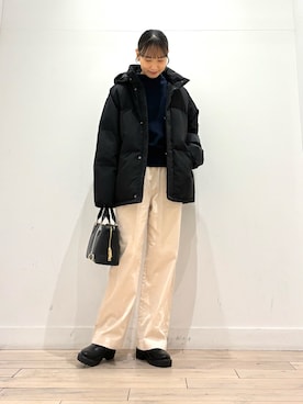 「アイテム（ブーツ）」を使った、amiさん（レディース・160cm）の冬コーディネート