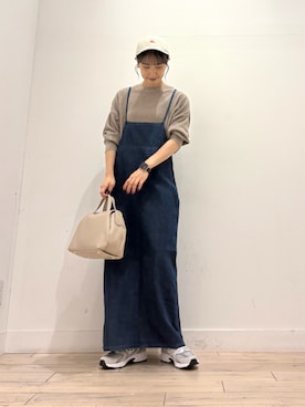 「アイテム（ワンピース/ドレス）」を使った、amiさん（レディース・160cm・30代）の秋コーディネート