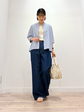 「ママコーディネート」｜amiさん（レディース・160cm）の春コーディネート