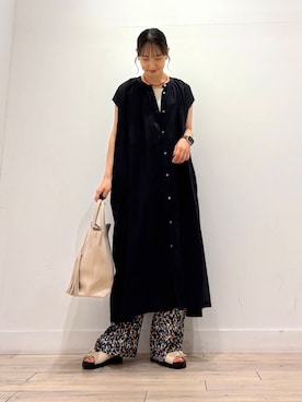 「アイテム（アクセサリー、レッド系）」を使った、amiさん（レディース・160cm）の夏コーディネート