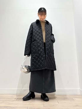 「キルト」｜amiさん（レディース・160cm）の冬コーディネート