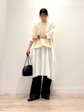 「アイテム（ワンピース/ドレス）」を使った、amiさん（レディース・160cm・30代）の秋コーディネート
