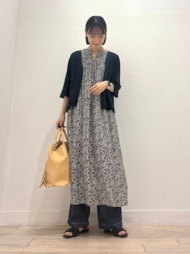 「ストレート×イエベ春」｜「アイテム（ワンピース/ドレス）」を使った、amiさん（レディース・160cm）の夏コーディネート