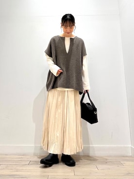 「URBAN RESEARCH（アーバンリサーチ）のアイテム（ダウンジャケット/コート）」を使った、amiさん（レディース・160cm）の冬コーディネート