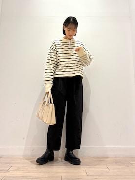 「RODE SKO（ロデスコ）のアイテム」を使った、amiさん（レディース・160cm）の秋コーディネート