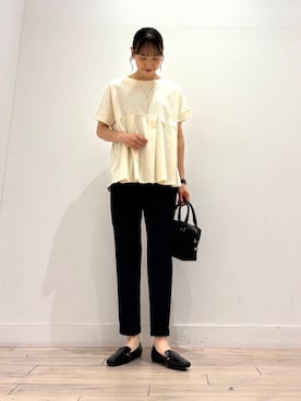 「ストレート×イエベ春」｜「アイテム（アクセサリー）」を使った、amiさん（レディース・160cm）の夏コーディネート
