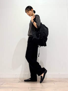 「RODE SKO（ロデスコ）のアイテム」を使った、amiさん（レディース・160cm）の夏コーディネート