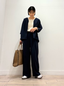 「オフィス」｜amiさん（レディース・160cm）の春コーディネート