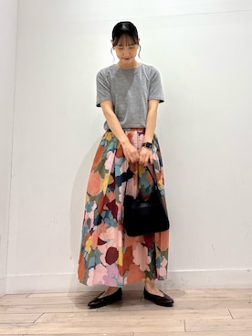 「アイテム（Tシャツ/カットソー）」を使った、amiさん（レディース・160cm・30代）の夏コーディネート