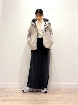 「URBAN RESEARCH DOORS（アーバンリサーチドアーズ）のソフトテレコタートルプルオーバー（Tシャツ/カットソー）」を使った、amiさん（レディース・160cm）の冬コーディネート