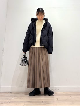 「アイテム（その他アウター）」を使った、amiさん（レディース・160cm・30代）の冬コーディネート