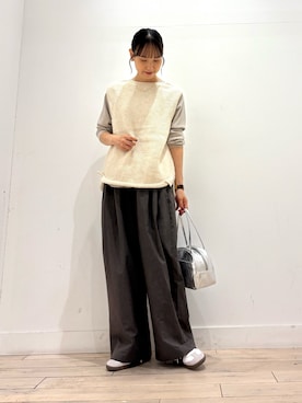 「アイテム（アクセサリー）」を使った、amiさん（レディース・160cm）の秋コーディネート