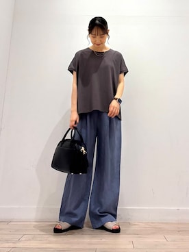 「SMELLY（スメリー）のアイテム」を使った、amiさん（レディース・160cm）の夏コーディネート