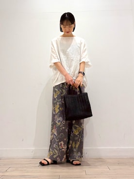 「ママコーディネート」｜amiさん（レディース・160cm）の春コーディネート