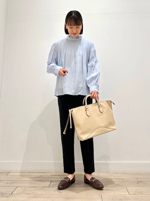 新品 トランジット パーサッチ ストレッチ テーパード パンツ アイボリー 系 トールサイズ 吸汗速乾・接触冷感ストレッチテーパードパンツ