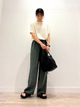 「ストレート×イエベ春」｜「アイテム（アクセサリー）」を使った、amiさん（レディース・160cm）の夏コーディネート
