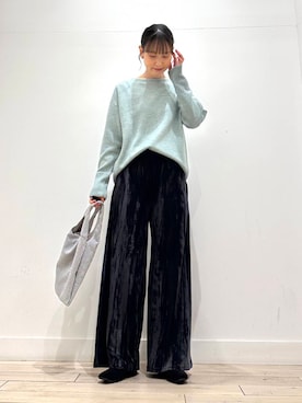 「FORK&SPOON」｜「アイテム（バレエシューズ）」を使った、amiさん（レディース・160cm）の冬コーディネート