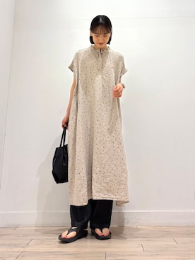 「ストレート×イエベ春」｜「アイテム（ワンピース/ドレス）」を使った、amiさん（レディース・160cm）の夏コーディネート