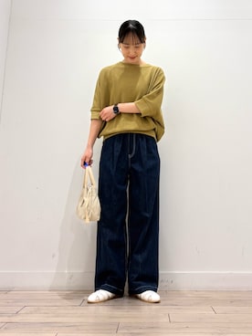 「RODE SKO（ロデスコ）のアイテム」を使った、amiさん（レディース・160cm）の春コーディネート