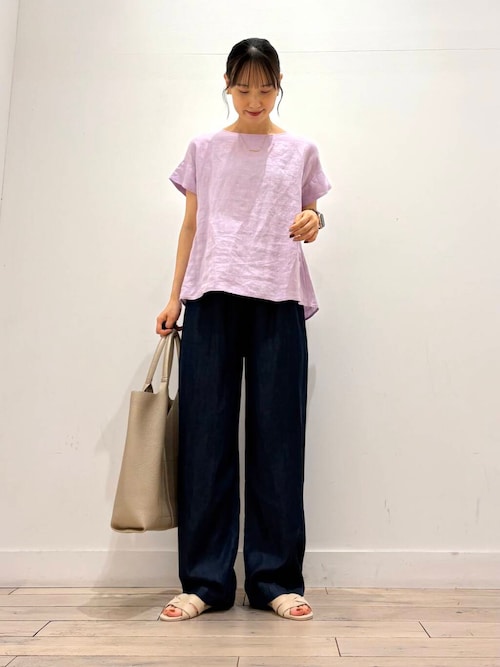 センターステッチVカットトートバッグ
