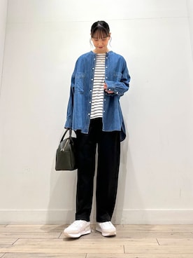 「アイテム（ヘアゴム）」を使った、amiさん（レディース・160cm）の冬コーディネート