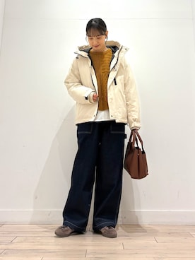 「URBAN RESEARCH Sonny Label（アーバンリサーチサニーレーベル）のアイテム（ダウンジャケット/コート）」を使った、amiさん（レディース・160cm）の冬コーディネート