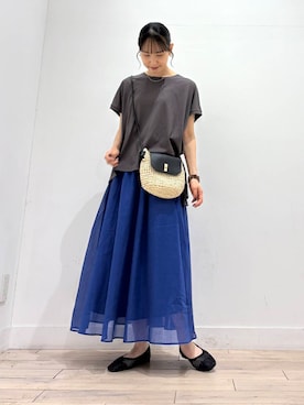 「SMELLY（スメリー）のアイテム（アクセサリー）」を使った、amiさん（レディース・160cm）の夏コーディネート