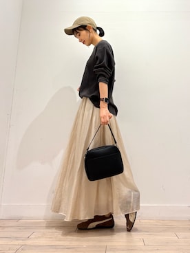 「FORK&SPOON」｜「アイテム（帽子）」を使った、amiさん（レディース・160cm）の秋コーディネート