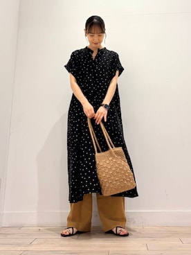「ストレート×イエベ春」｜「アイテム（ワンピース/ドレス）」を使った、amiさん（レディース・160cm）の夏コーディネート