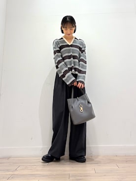 「アーバンリサーチドアーズ」｜「アイテム（アクセサリー）」を使った、amiさん（レディース・160cm）の秋コーディネート