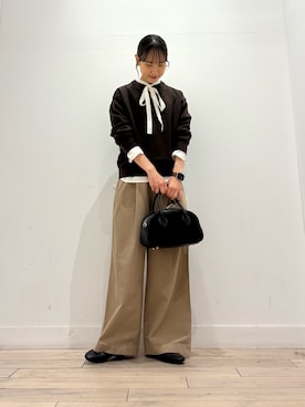 「アイテム（パンプス）」を使った、amiさん（レディース・160cm）の秋コーディネート