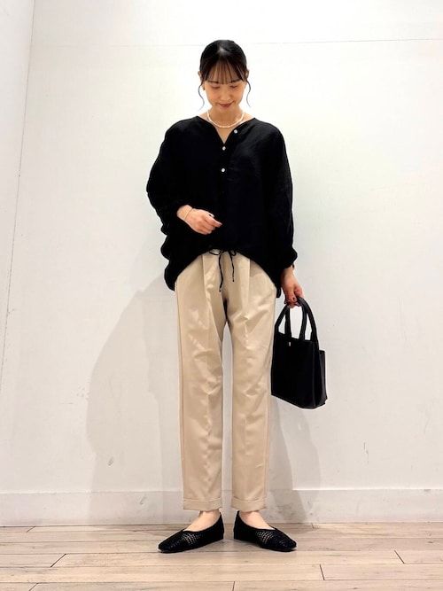 アーツアンドサイエンス リネンストレッチテーパードイージーパンツ 1 URBAN RESEARCH DOORS パンツ ストレッチテーパードイージー