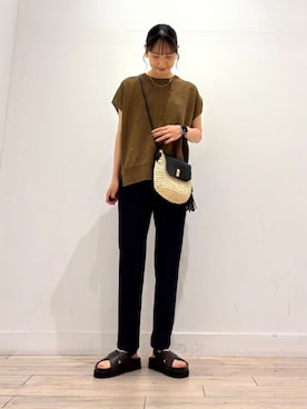 「SMELLY（スメリー）のアイテム」を使った、amiさん（レディース・160cm）の夏コーディネート