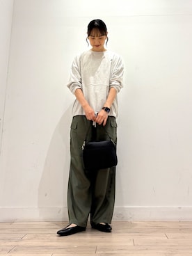 「アイテム（パンツ）」を使った、amiさん（レディース・160cm）の秋コーディネート