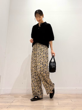 「アイテム（ポロシャツ）」を使った、amiさん（レディース・160cm）の秋コーディネート