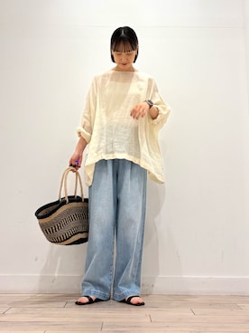 「ママコーディネート」｜amiさん（レディース・160cm）の春コーディネート