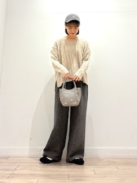 「アイテム（バッグ）」を使った、amiさん（レディース・160cm・30代）の秋コーディネート