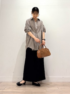 「アイテム（タンクトップ）」を使った、amiさん（レディース・160cm）の秋コーディネート