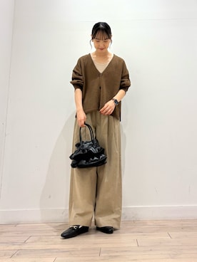 「アイテム（タンクトップ）」を使った、amiさん（レディース・160cm・30代）の秋コーディネート