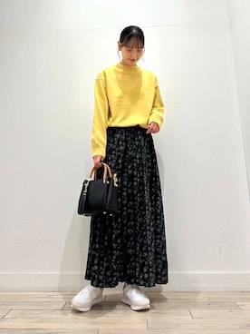 「アイテム（ヘアゴム）」を使った、amiさん（レディース・160cm）の冬コーディネート