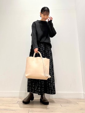 「キルトダウン」｜amiさん（レディース・160cm）の冬コーディネート