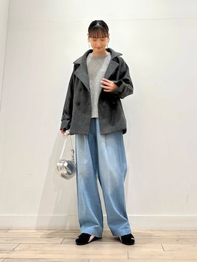 「かぐれ」｜「アイテム（トレンチコート）」を使った、amiさん（レディース・160cm）の冬コーディネート