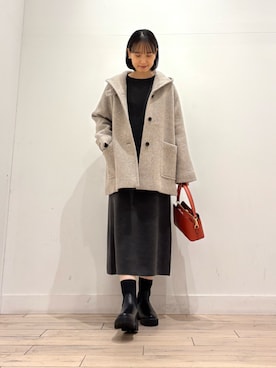 「アイテム（その他アウター）」を使った、amiさん（レディース・160cm）の秋コーディネート