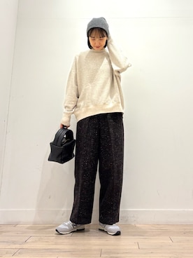 「アイテム（帽子）」を使った、amiさん（レディース・160cm・30代）の秋コーディネート