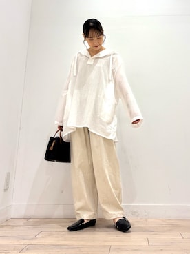 「アイテム（ローファー）」を使った、amiさん（レディース・160cm・30代）の夏コーディネート